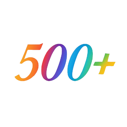500+